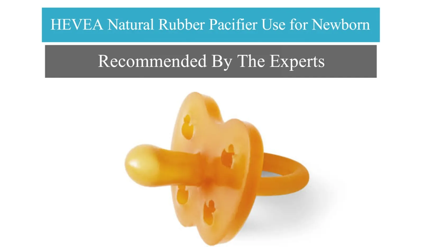 how to use the HEVEA Natural Rubber Pacifier